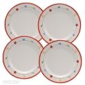 Oneida Dinnerware Christmas Fun Set of 4 Dinner Plates