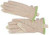 41A2gFblgSL. SL160  Angelas Garden 7101 401M Everyday Leather Garden Glove, Beige with Green, Medium