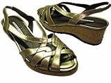 Donald Pliner Gold Metallic Wedge Sandals