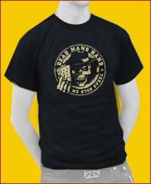T-SHIRT - Dead Mans Hand / Poker Texas Hold'em Größe L