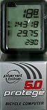 Planet Bike Protege 5.0 5-Function Bike Computer with 4-Line Display