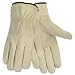 Crews 3215M Economy Leather Driver Gloves, Medium, Cream