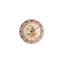 Seth Thomas Montauk White Antique Rustic Finish Metal Case with Lighthouse Motif Dial Round Outdoor or Indoor Water Resistant Wall Clock