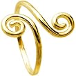 10k Yellow Gold Scrolled Toe Ring