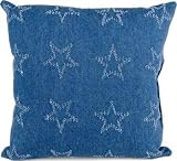 Go West Blue Denim Pillow by Glenna Jean