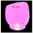 AGPtek&reg; 10pc Fire Sky Lantern (Kongming Lantern) Pink
