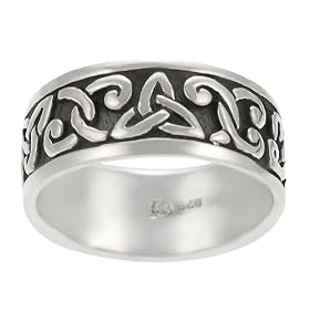 Sterling Silver Men's Celtic Ring