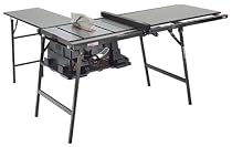 Rousseau 2775K 3 Piece Large PortaMax Table Saw Stand Kit - Includes Model 2775 Portamax Table Saw Stand, Model 2710ST Table Extension, and Model 2720 Outfeed Table