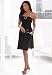 Bead Trim Halter Dress