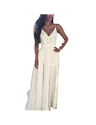 Sexy Backless Lace Linen Spaghetti Strap Evening Dress/Wedding Party Dress/Maxi Dress 
