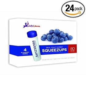 Blueberry sorbet - 6 Packs of 4 Squeezeups