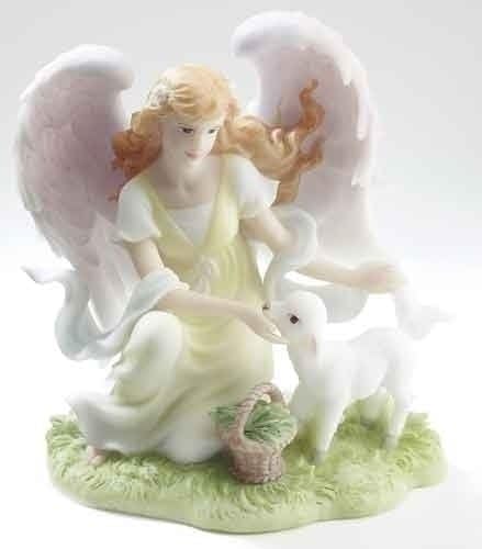 5.5" Sara "Faithful Promise" Angel Statue Resin / Stone