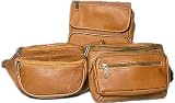 David King Leather 409 Large Double Pocket Waist Pack