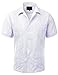GUAYABERA MEN'S CUBAN WEDDING SHORT SLEEVE BUTTON-UP SHIRT-WHITE-XL