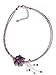 Purple Amethyst and Quartzite Floral Choker, title=