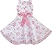 Sunny Fashion Girls 3 Layers Dress Pink Flower Wave Pageant Wedding