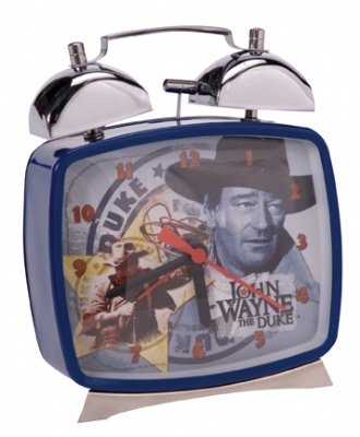 John Wayne Alarm Clock by Schylling - Battery-Operated