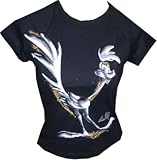 Lot 29 - Lot 29 Road Runner Looney Tunes Glitter Black Tee Shirt (FREE Priority Mail Shipping)