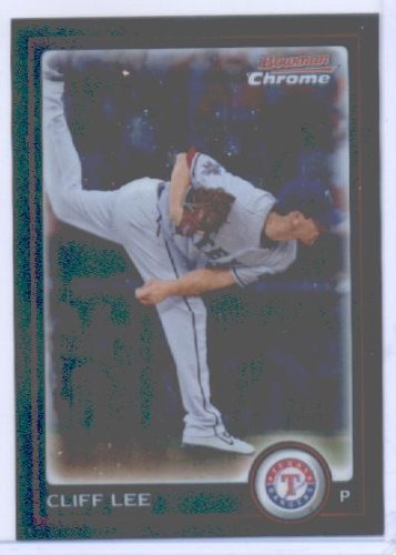 2010 Bowman Chrome Baseball Card # 177 Cliff Lee - Seattle Mariners - MLB Trading Card in Screwdown Case