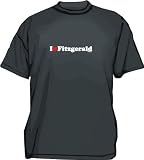I Heart (Love) Fitzgerald Kids T Shirt Youth Large-White