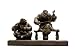 Bronze Statue Chinese Villagers Erhu Musican Abstract Sculpture