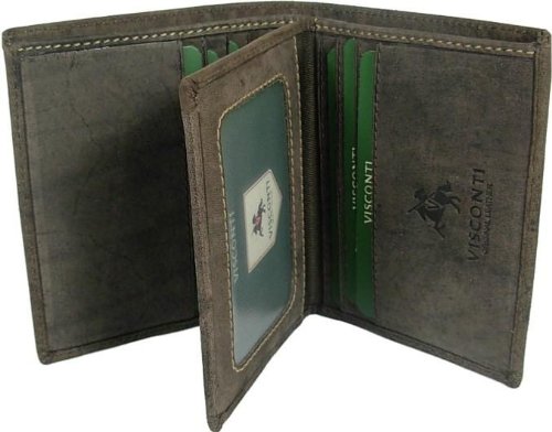 New mens Visconti hunter brown leather 9 card