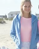 W280 Hanes Womens 8 oz. Full-Zip Fleece Hood