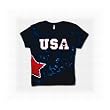 Junior Women's USA Star Tie-Dye T-Shirt
