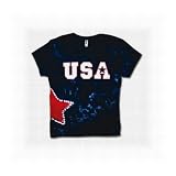 Junior Women's USA Star Tie-Dye T-Shirt