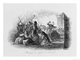 When Egyptian Sultan Takes Antioch (Turkey) Christian Nuns Disfigure Themselves to Avoid Rape Giclee Poster Print, 18x24