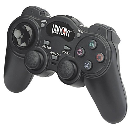 Childrens Toyshop  Video Games : Venom Black Analogue Shockforce Controller (PS2)