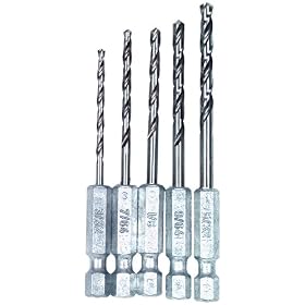 Vermont American 13135 Quick Change 5 Piece Quick Hex Shank Twist Drill Bit Assortment in... by Vermont American