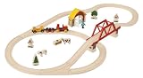 BRIO 33050 Wooden Railway System: Country Crossing Play Set