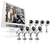 SVAT CLEARVU10 Web Ready 8 Channel Business DVR Security System with Built-in 19" LCD Screen with 4 Indoor/Outdoor Hi-Res Night Vision Surveillance Cameras & Bonus 4 Pack of Indoor/Outdoor Night Vision Cameras (CV67)