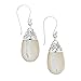 Mother of Pearl Teardrop Sterling Silver Earrings title=