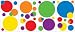 RoomMates RMK1248SCS Just Dots Primary Peel & Stick Appliques