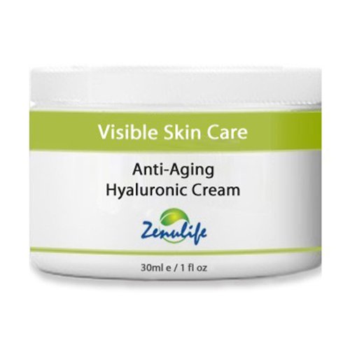 Visible Anti Aging Hyaluronic Cream made with Organic Ingredients, 1 fl oz / 30ml - Treat Your Skin with Pure, Nourishing, Ingredients - by Visible Skin Care