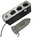 Auto KFZ 3-fach Verteiler f&uuml;r Zigarettenanz&uuml;nder + USB