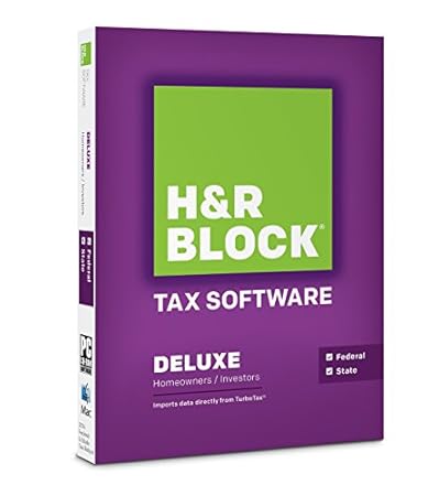 H&R Block Tax Software Deluxe + State 2014