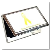 Spina Bifida Awareness Ribbon Business Card Holder