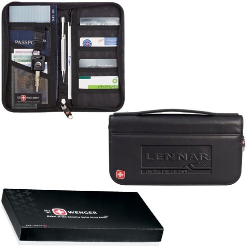 Office Product: Wenger Leather Travel Wallet Black 9350 64BK