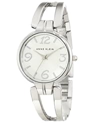 Anne Klein Womens 10/9813SVSV Silver-Tone Bangle Watch