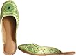 Beaded & Sequin Indian Leather Slippers for Women Handcrafted Casual Footwear Available in Various Sizes