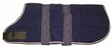 10" Navy Dog Coat Padded Lining
