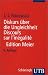 Produkt-Bild: Diskurs &uuml;ber die Ungleichheit. Discours sur l'in&egrave;galit&egrave;: Kritische Ausgabe des integralen Textes. Mit s&auml;mtlichen Fragmenten und erg&auml;nzenden ... ... Zweisprachige Ausgabe: Deutsch / Franz&ouml;sisch