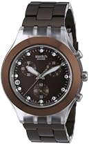 Hot Sale Swatch Irony Diaphane Chrono Full Blooded Earth Watch SVCK4042AG