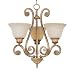 Cosmopolitan 3-Bulb Chandelier with Upright Shades