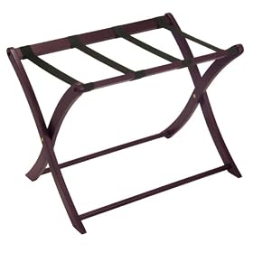 Straight-Leg Luggage Rack - Espresso