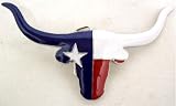 Texas Flag Longhorn Steer Belt Buckle Texan