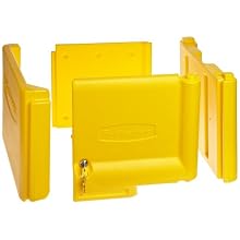 Rubbermaid Commercial Locking Cabinet Door for Cleaning Service Cart Yellow, 11.25" Height, 20" Length x 16" Width